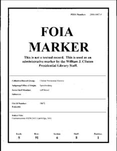 FOIA Number:  [removed]F . FOIA MARKER