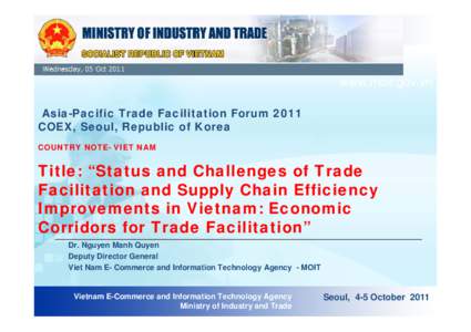 Single-window system / Politics / International relations / Ministry of Transport / Export / Ministry of Finance / Trade facilitation and development / International trade / Business / Trade facilitation