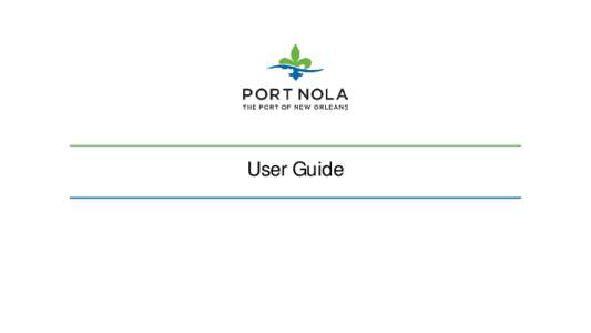 User Guide  PUBLIC ACCESS ➔  From www.portno.com, under Procurement -> Active C onstruction Solicitations Projects