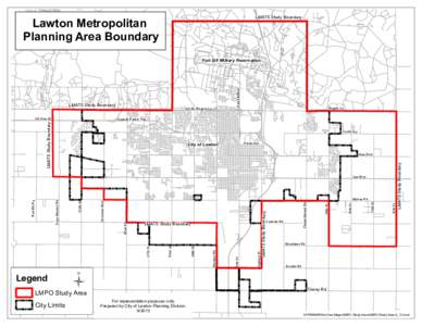 Lawton Metropolitan Planning Area Boundary LMATS Study Boundary  LMATS Study Boundary