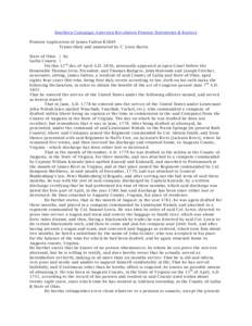 Southern Campaign American Revolution Pension Statements & Rosters Pension Application of James Fulton R3849 Transcribed and annotated by C. Leon Harris State of Ohio } Ss: Gallia County } On this 12 th day of April A.D.