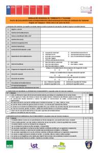 SIMULACRO REGIONAL DE TERREMOTO Y TSUNAMI PAUTA DE EVALUACIÓN PARA ESTABLECIMIENTOS EDUCACIONALES EN ZONA DE AMENAZA DE TSUNAMI Región de Tarapacá – Miércoles 3 de Junio deINFORMACIÓN GENERAL (acompañar 