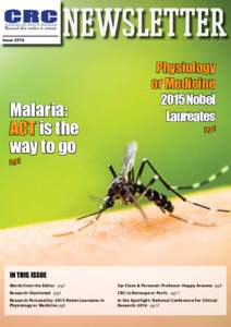 newsletter Issue 2016 Malaria: ACT is the way to go