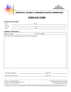 Communication Commission Letterhead