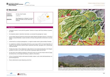 Catàleg de paisatge del Camp de Tarragona Unitat de paisatge 26: el Montmell
