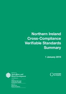 Northern Ireland Cross-Compliance Verifiable Standards Summary 1 January 2015