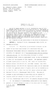 MISSISSIPPI LEGISLATURE  SECOND EXTRAORDINARY SESSION 2002 By: Senator(s) Minor, Scoper, Harvey, King, Smith, Hewes,