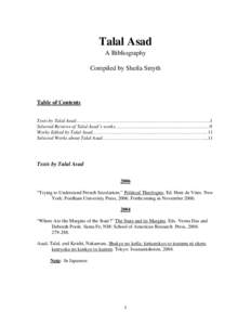 Microsoft Word - Talal Asad.Wellek06.doc