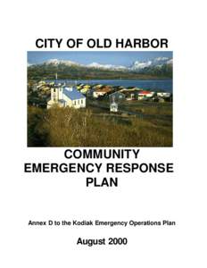 CITY OF OLD HARBOR  COMMUNITY EMERGENCY RESPONSE PLAN