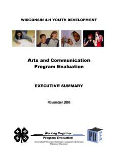 4-H Youth Development Arts and Communication Program Evaluation
