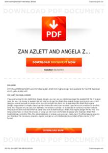 BOOKS ABOUT ZAN AZLETT AND ANGELA ZESIGER  Cityhalllosangeles.com ZAN AZLETT AND ANGELA Z...