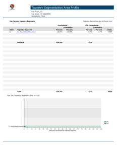 Tapestry Segmentation Area Profile Rye Town, CO Rye town, CO[removed]Geography: Place Top Twenty Tapestry Segments