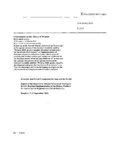 16 February 2005 English Commission on the Status of Women Forty-ninth session 28 February - 11 March 2005