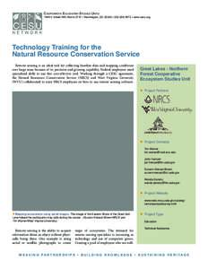 Cooperative Ecosystem Studies Units[removed]C Street NW, Room 2737 • Washington, DC 20240 • [removed] • www.cesu.org Technology Training for the Natural Resource Conservation Service