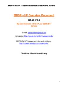 Microsoft Word - overview document  how to build and set up the LIF - MDSR V3-0.docx