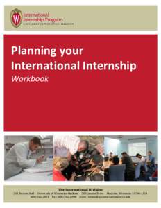 z  Planning your International Internship Workbook