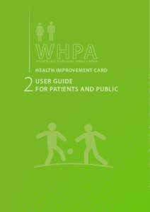 World Health Professions Alliance WHPA  2 Health Improvement Card