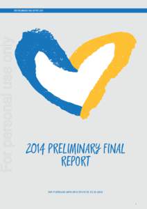 For personal use only  BOQ PRELIMINARY FINAL REPORT[removed]PRELIMINARY FINAL REPORT