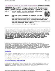 Document ID: [removed]Chevrolet Chevy K Silverado - 4WD Page 1 of 9