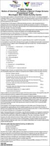 Public Notice  Notice of Intention to Declare a Special Charge Scheme (Promotional Fund) Mornington Main Street Activity Centre