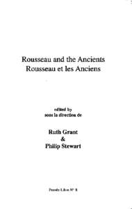 Philosophy / Academia / Political philosophy / Free will / General will / Jean-Jacques Rousseau / Emile /  or On Education / The Social Contract / Social contract / Reason / Common good / Rousseau