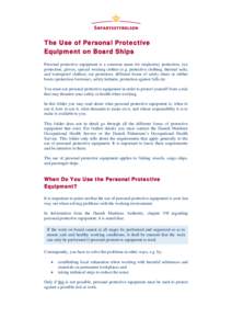 Microsoft Word - The use of personal protective equipment on board ships.doc