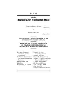 Terry v. Ohio / Fourth Amendment to the United States Constitution / National Association of Criminal Defense Lawyers / Amicus curiae / Reasonable suspicion / Hiibel v. Sixth Judicial District Court of Nevada / Illinois v. Lidster / Law / Searches and seizures / Criminal law