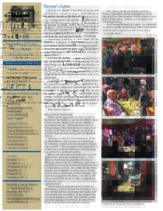 Director’s Letter  THE BROWSTONE COLUMNS QUARTERLY LIBRARY NEWSLETTER