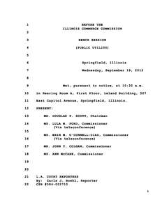 Commonwealth Edison / Commissioner / Administrative law judge / Eminent domain / Principles / Law / Easement / Real property law