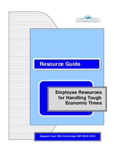 Employee Resources for Handling Tough Economic Times