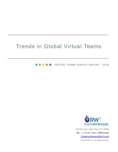 Trends in Global Virtual Teams  VIRTUAL TEAMS SURVEY REPORTFifth Ave., New York, NYTel. + • RW-3.com