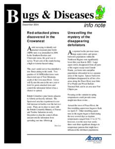 B  ugs & Diseases info note  December 2004