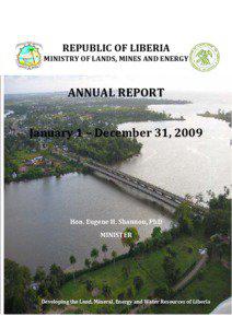 REPUBLIC OF LIBERIA MINISTRY OF LANDS, MINES AND ENERGY