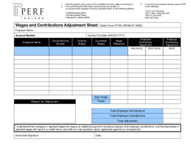 1. 2. Mail the payment with a copy of the completed summary sheet to the lock box If not submitting the W&C report and summary via the web (?) to mail the entire package (summary and detail report) to the following addre