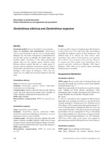 Blackwell Publishing, Ltd.  European and Mediterranean Plant Protection Organization Organisation Européenne et Méditerranéenne pour la Protection des Plantes  Data sheets on quarantine pests
