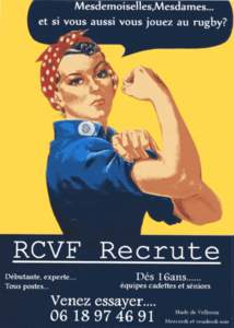 Mesdemoiselles,Mesdames... et si vous aussi vous jouez au rugi RCVF Recrute Débutante, experte.... Tous postes...