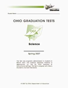 T he Ohio Dep ar t me n t o f Ed u ca tion d oes no t di sc ri mi na te o n th e basi s o f ra ce, c olo r, na tio nal o rigi n, se x, rel igion, a ge, or di sabi li ty in e mp loy me n t o r t he p ro visio n of s er v