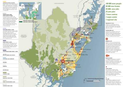 LINKAGE BETWEEN CENTRES Major corridors in both LGAs provide the largest concentration of residential and employment development. The Region’s intra-regional road network focuses this activity on the two major centres;