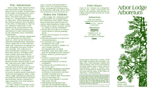 2007 Arbor Lodge Arboretum Brochure.qxp