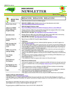 DHSR Newsletter  DHSR EMPLOYEE NEWSLETTER April 2008