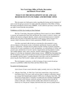 Microsoft Word - Final OPRHP Policy on Oil  Gas Leasing[removed]signed version.doc