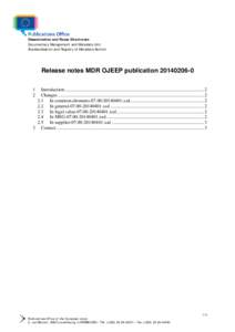 Release notes MDR NAL publication[removed]