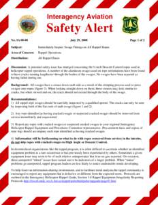 Interagency Aviation  Safety Alert No. IA[removed]July 29, 2008