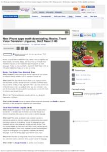 New iPhone apps worth downloading: Moxtra, Travel Voice Translator Linguatec, SlotZ Racer 2 HD - iPhone app article - Phil Hornshaw | Appolicious ™ iPhone and iPad App Directory