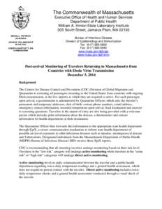 The Commonwealth of Massachusetts Executive Office of Health and Human Services Department of Public Health William A. Hinton State Laboratory Institute 305 South Street, Jamaica Plain, MA[removed]DEVAL L. PATRICK