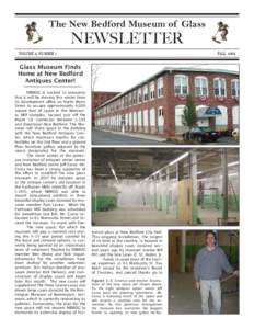 The New Bedford Museum of Glass  NEWSLETTER VOLUME 2, NUMBER 1