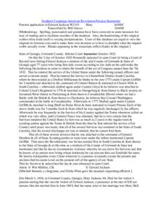 Southern Campaign American Revolution Pension Statements Pension application of Edward Jackson W2119 Mary fn50SC Transcribed by Will Graves[removed]