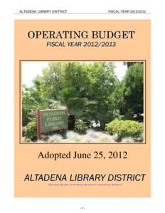 FY[removed]Budget Document - MASTERAdopted062512