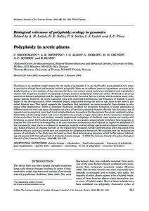 Polyploidy in arctic plants