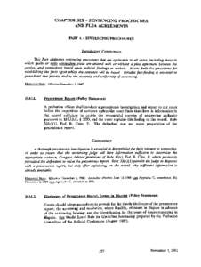 Presentence investigation report / Plea bargain / United States Federal Sentencing Guidelines / Probation officer / Nolo contendere / Sentence / Plea / Rita v. United States / United States v. Booker / Law / United States criminal procedure / Parole